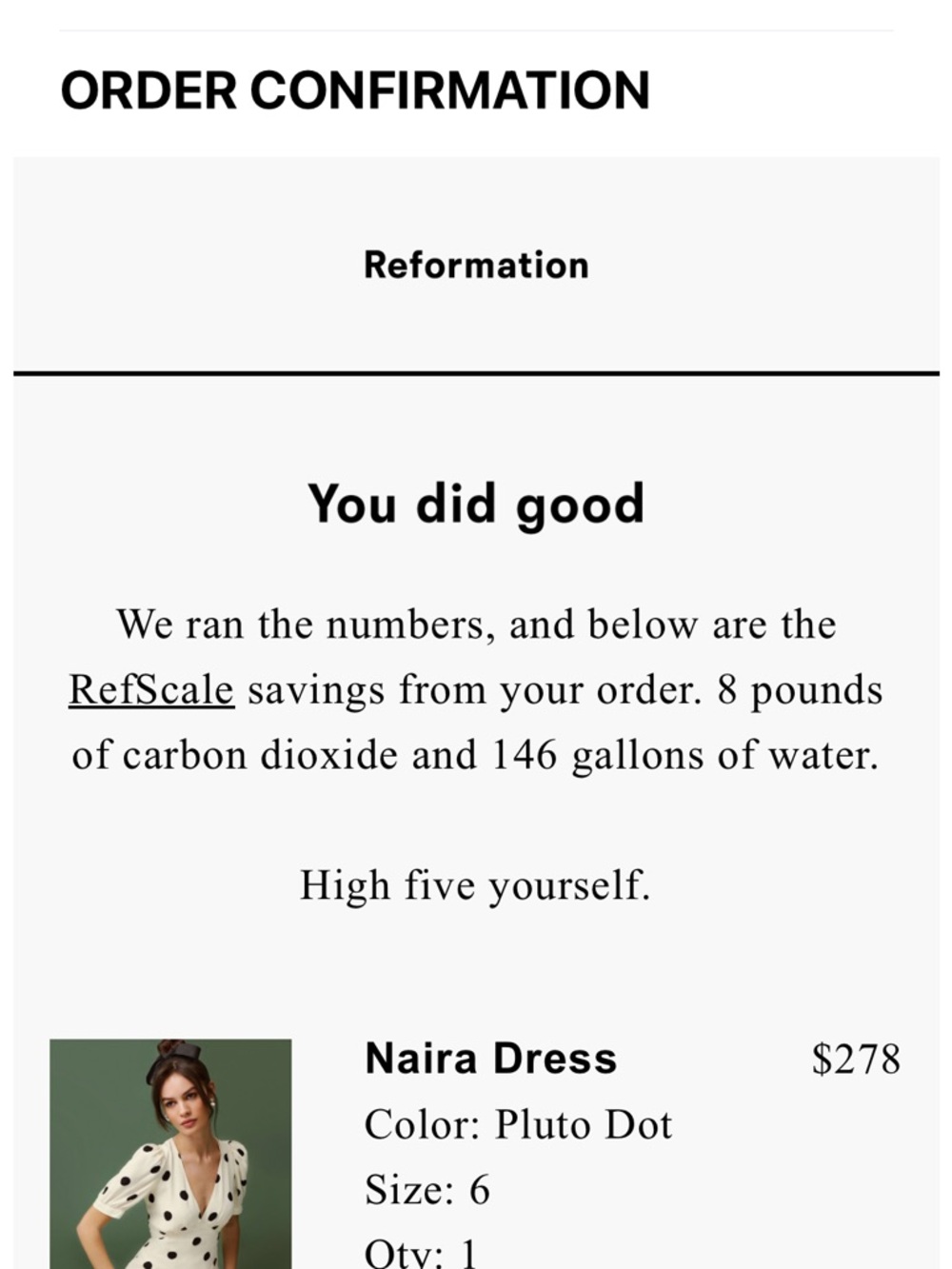 Reformation Naira Dress - Picture 8 of 8